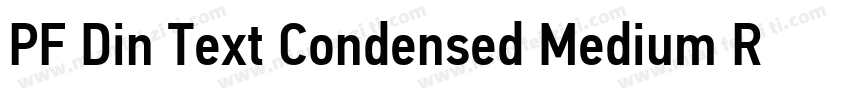 PF Din Text Condensed Medium Regula字体转换